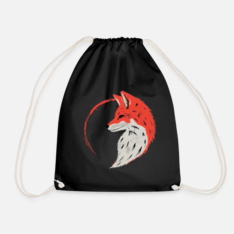 enso fox - Turnbeutel - Schwarz