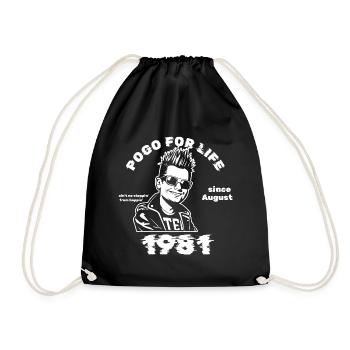 44. Anniversaire Pogo pour la vie depuis 08/1981 - Sac de sport léger - noir - Devant