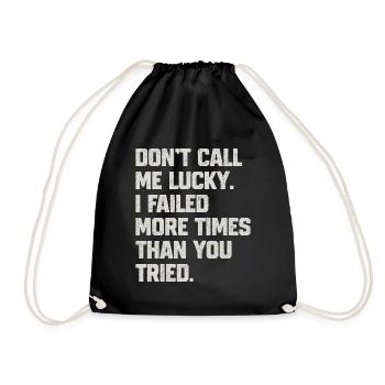 Citation Motivation Résistante - Sac de sport léger - noir - Devant