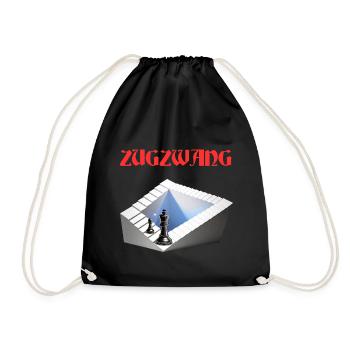 ZUGZWANG, Echecs, stratégie et art optique - Sac de sport léger - noir - Devant
