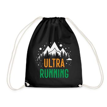 Ultra Running - Drawstring Bag - black - Front