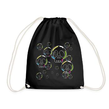 Crânes de savon étranges - Sac de sport léger - noir - Devant