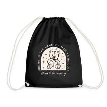 Maman en devenir club bientôt maman grossesse drôle - Sac de sport léger - noir - Devant