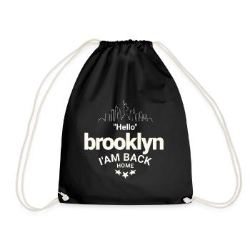 Design Brooklyn Heimkehr - Turnbeutel - Schwarz - Vorne