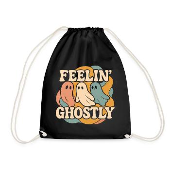 Des fantômes ludiques avec un message sentimental - Sac de sport léger - noir - Devant