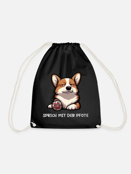 Parlez à la patte Corgi Corgi Welsh Corgi - Sac de sport léger - noir