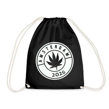 Herbe d’Amsterdam 2026 - Sac de sport léger - noir - Devant