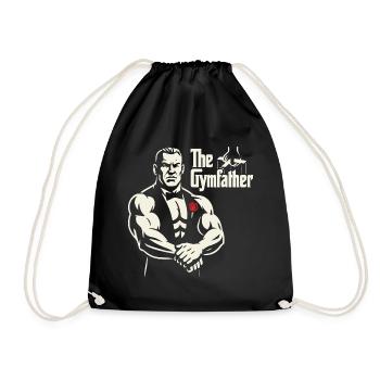 The GymFather Bold Poster Design - Drawstring Bag - black - Front