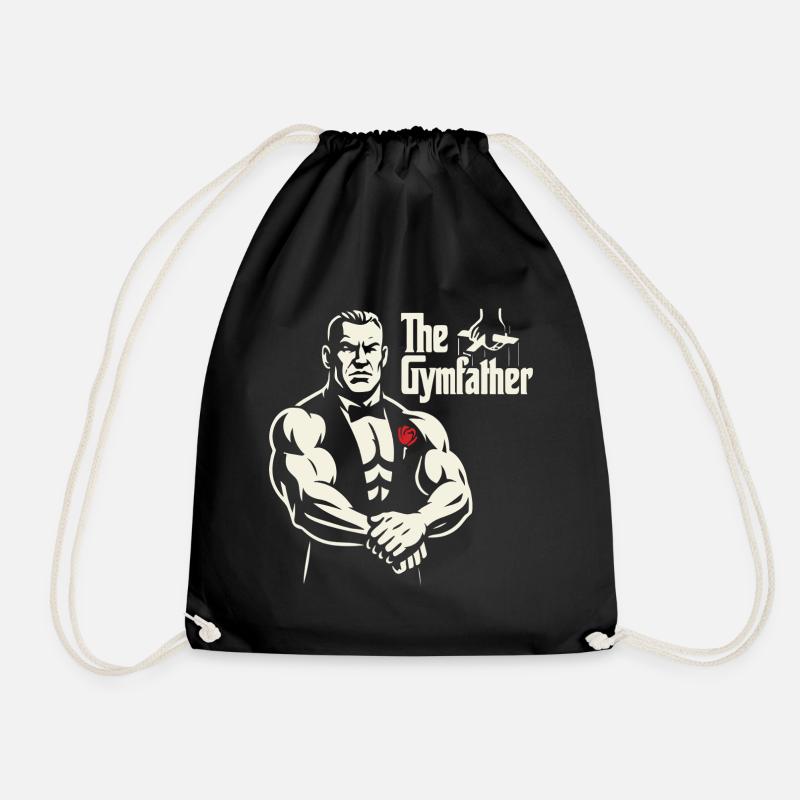 Das GymFather Bold Poster-Design - Turnbeutel - Schwarz