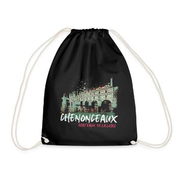 Châteaux de la Loire à Chenonceaux - Sac de sport léger - noir - Devant