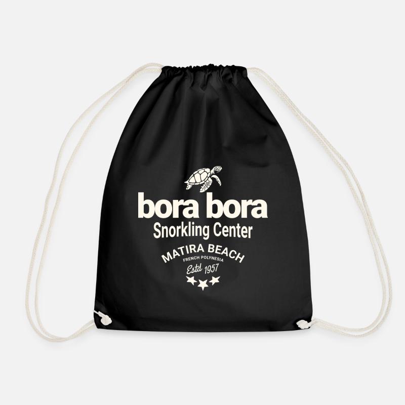 Bora Bora Tauchen - Turnbeutel - Schwarz