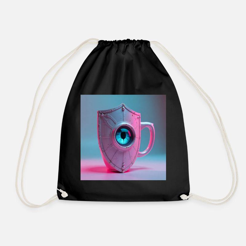 Roman Heat Shield - Drawstring Bag - black