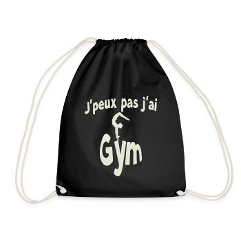 I can't I have Gym - Drawstring Bag - black - Front