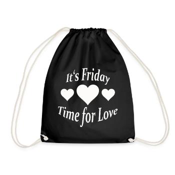 IT'S FRIDAY - Drawstring Bag - black - Front