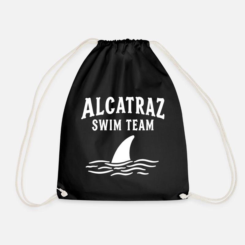 Alcatraz Schwimmteam Ironie Spruch - Turnbeutel - Schwarz