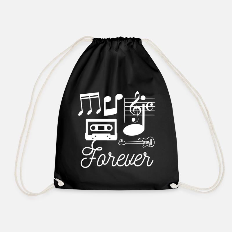 music_forever - Turnbeutel - Schwarz