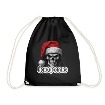 Heavy Metal Weihnachten - Turnbeutel - Schwarz - Vorne