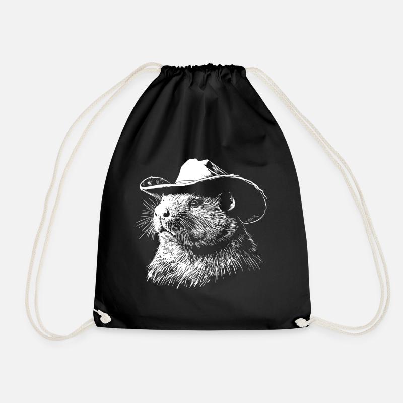 Biber Cowboy Hut Western - Turnbeutel - Schwarz