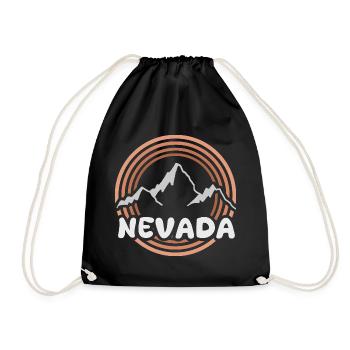 Gift for Nevada - Drawstring Bag - black - Front