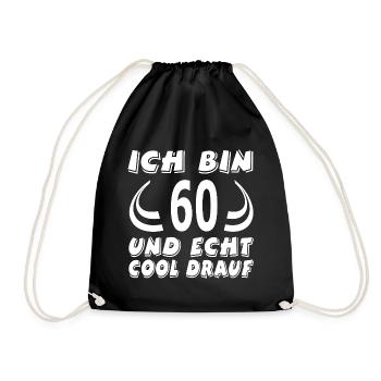 Geburtstag - Turnbeutel - Schwarz - Vorne