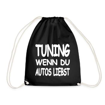 Tuning - Turnbeutel - Schwarz - Vorne