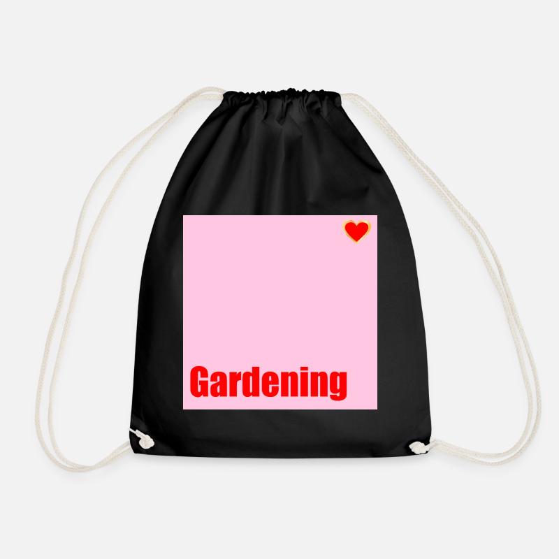 Gartenarbeit Liebe Garten - Turnbeutel - Schwarz