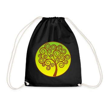 Spiral Tree of Life - Drawstring Bag - black - Front