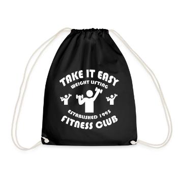 Take it Easy - Drawstring Bag - black - Front