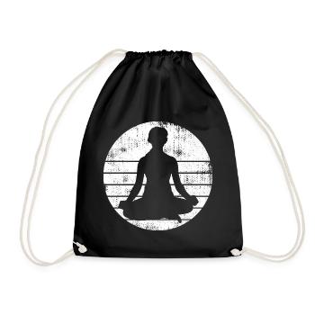 Croquis de yogi - Sac de sport léger - noir - Devant