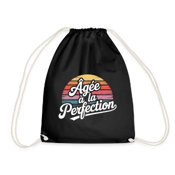Âgéé à la Perfection - Sac de sport léger - noir - Devant