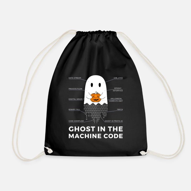 Lustiger Programmierer, Programmierer Halloween T-Shirt - Turnbeutel - Schwarz