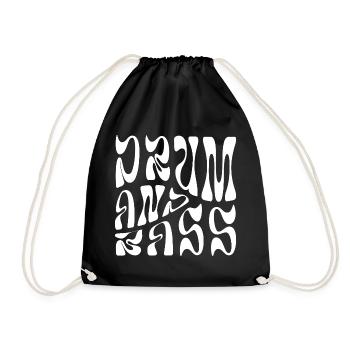 Drum and Bass Musik Geschenk - Turnbeutel - Schwarz - Vorne