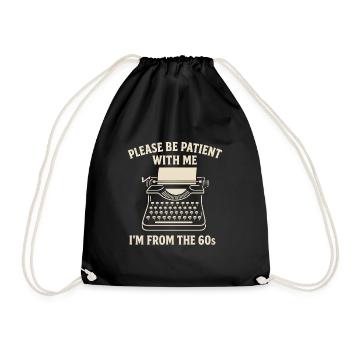 Drôle Vintage des années 60 T-Shirt Cadeau d’anniversaire - Sac de sport léger - noir - Devant