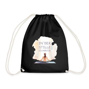 En silence à la maison Yoga Design - Sac de sport léger - noir - Devant