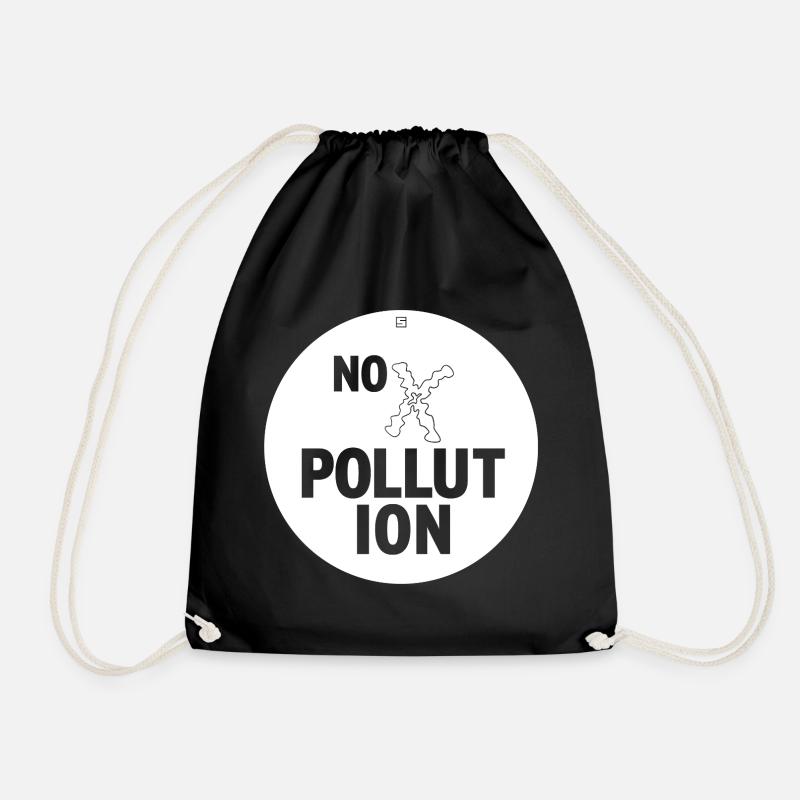 PAS DE POLLUTION - Sac de sport léger - noir