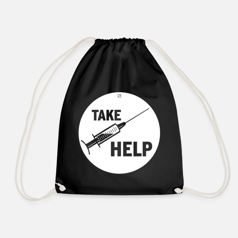 DEMANDEZ DE L’AIDE - Sac de sport léger - noir