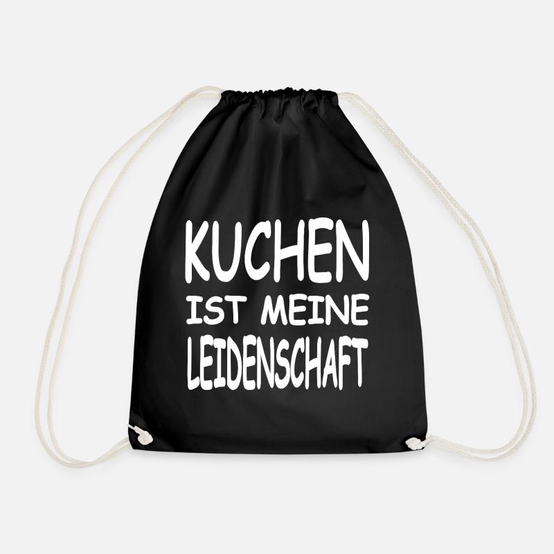 Kuchen - Turnbeutel - Schwarz