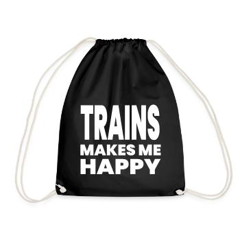 Trains - Sac de sport léger - noir - Devant