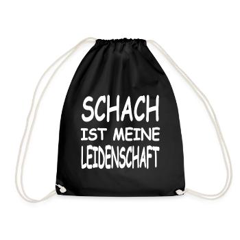Schach - Turnbeutel - Schwarz - Vorne