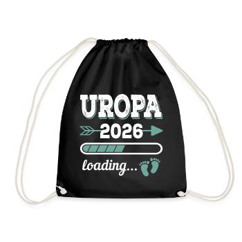 Uropa 2026 Loading Werdender Urgroßvater Geschenk - Turnbeutel - Schwarz - Vorne