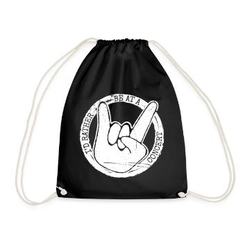 Fans de Concerts Idée Cadeau Musique Style Vintage - Sac de sport léger - noir - Devant