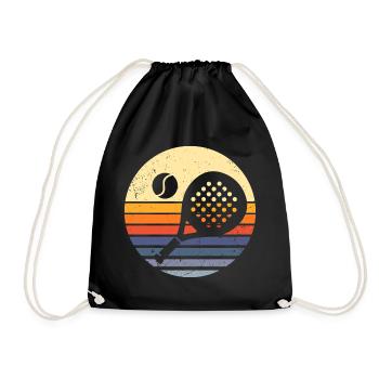 Padel Retro – Vintage Sport Look - Sac de sport léger - noir - Devant