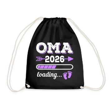 Grand-mère 2026 Loading Idée de cadeau de grossesse - Sac de sport léger - noir - Devant