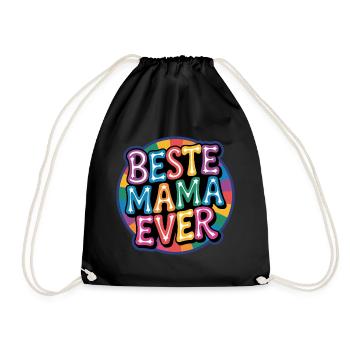 Meilleure maman de tous les temps arc-en-ciel - Sac de sport léger - noir - Devant