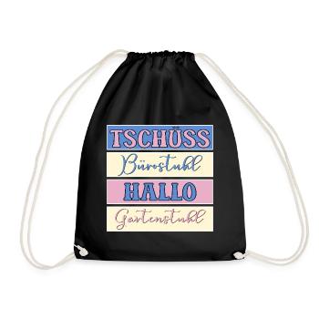 AU REVOIR, BONJOUR JARDIN DE BUREAU - Sac de sport léger - noir - Devant