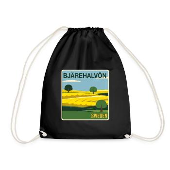 Bjärehalvön Schwedische Landschaft - Turnbeutel - Schwarz - Vorne