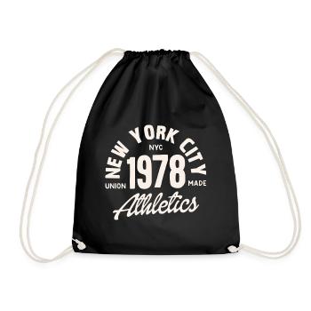 Retro Athletics NYC 1978 - Drawstring Bag - black - Front