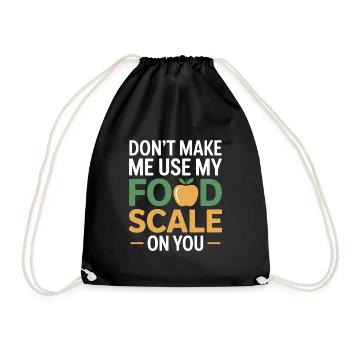 Professional Nutritionist Precision Measurement  - Drawstring Bag - black - Front