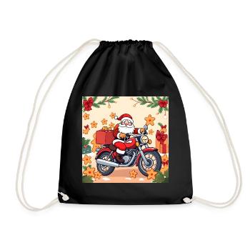 Powered by Gingerbread & Gasoline - Turnbeutel - Schwarz - Vorne