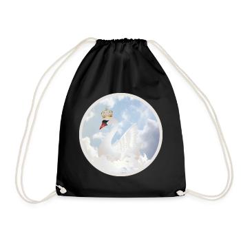 Le Cygne Royal dans les Nuages - Sac de sport léger - noir - Devant